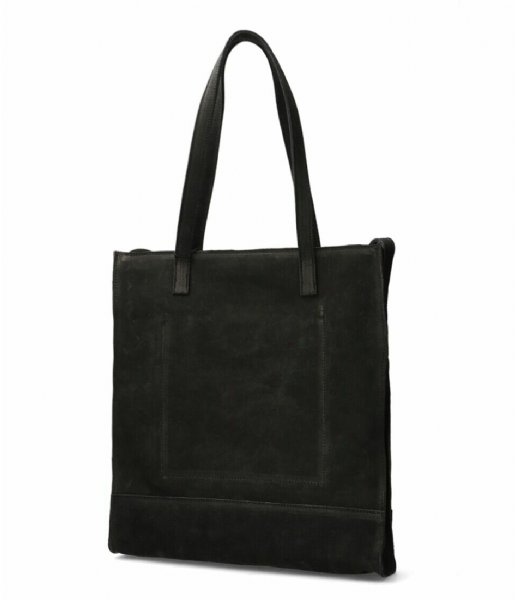 Shabbies  Shoppingbag Vegetable Tanned Leather Black (1000)